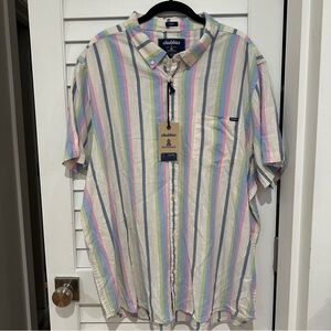 NEW Chubbies The Soft Serve Resort Weave Friday Shirt Sz XXL M Striped Button